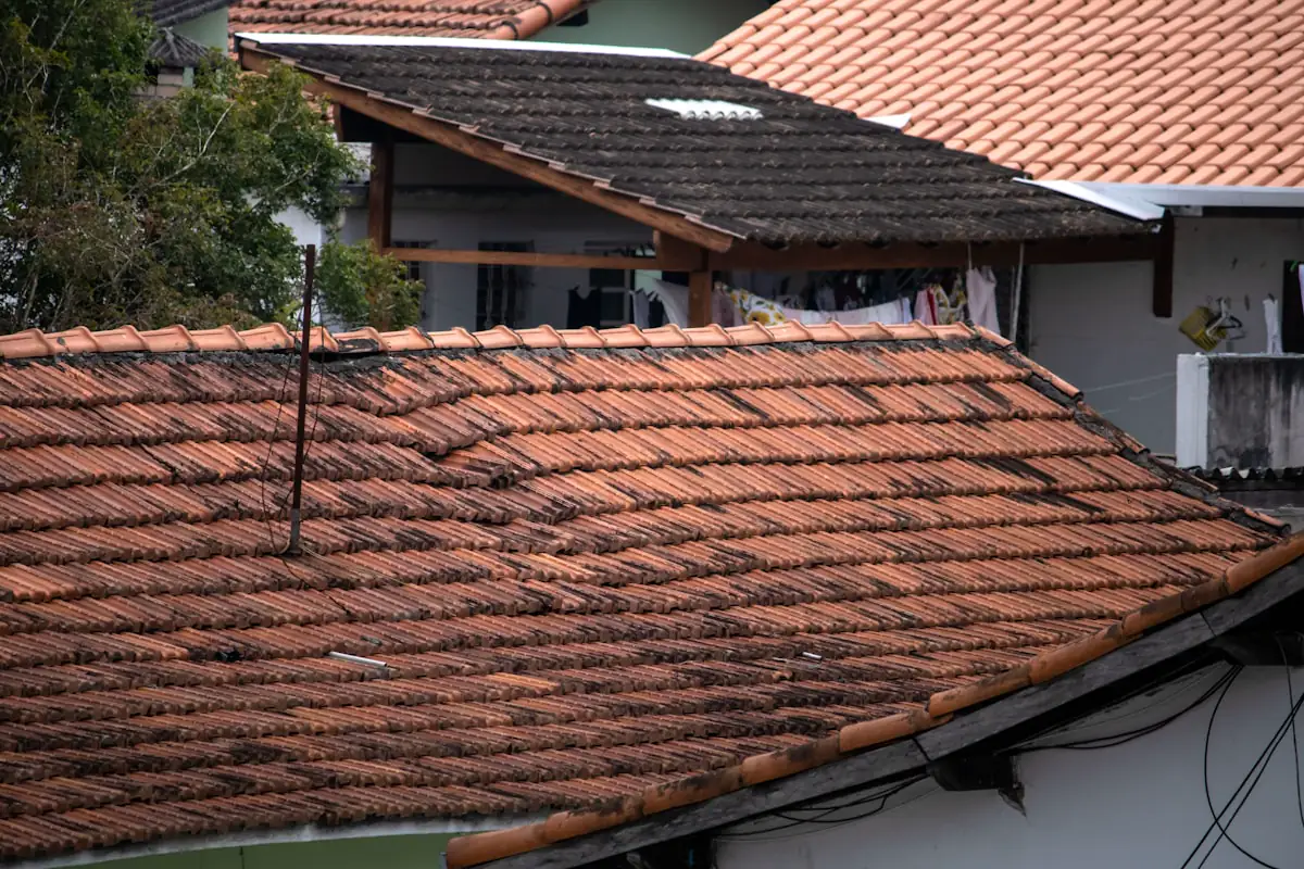 Storm damage — damaged roof needing repair